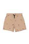 N°21 Palm Tree-print Swim Shorts In Beige