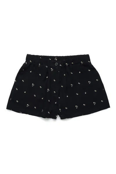 N°21 ALLOVER PALMS CREPE SHORTS