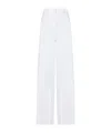 N°21 High-waisted Wide Leg Trousers In Linen Blend