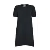 N°21 Black Cotton Short Dress With Pockets