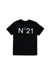 N°21 T-shirt In Jersey Con Logo In Black