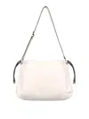 N°21 Drawstring Shoulder Bag In White