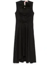 N°21 Midikleid Mit Schleifendetail In Schwarz