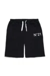 N°21 Gonna In Felpa Con Logo In Black