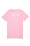 N°21 Branded Jersey Cover-up Dress In Pink