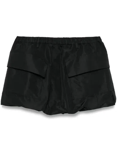 N°21 Bubble-hem Mini Skirt In Black