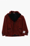 N°21 Buffalo Check Wool Blend Coat