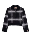 N°21 Checked Sweater In Black