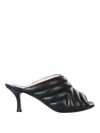 N°21 N21 Open Toe Slip-on Mules In Black