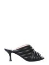 N°21 N21 Open Toe Slip-on Mules In Black