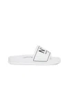 N°21 Ciabatte Slide Con Logo In White