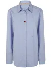 N°21 Classic Straight Shirt In Light Blue White