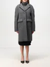 N°21 Coat N° 21 Woman Color Grey In Grau
