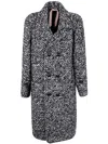 N°21 Coat In White Black