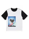 N°21 T-shirt Con Stampa Postcard In White