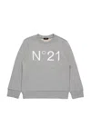 N°21 Logo Sweatshirt In Grey