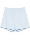 N°21 Cotton Shorts In Blue