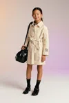 N°21 Cotton Trench Jacket With Bow In White