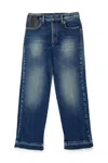 N°21 Logo-embroidered Jeans In Blue