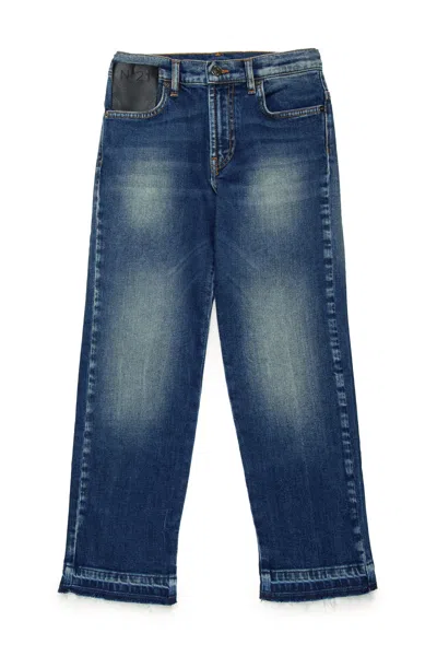 N°21 Kids' Logo-embroidered Jeans In Blue