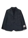 N°21 Giacca Blazer In Denim Chambray In Black