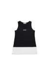 N°21 Double-layer Sleeveless T-shirt In Black