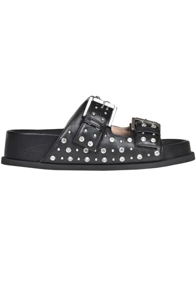 N°21 Embellished Fussbett In Black