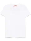 N°21 Embossed-logo T-shirt In White