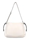 N°21 Drawstring Shoulder Bag In White