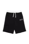 N°21 Logo-print Shorts In Black