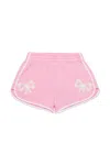 N°21 Logo Patch Shorts In Pink