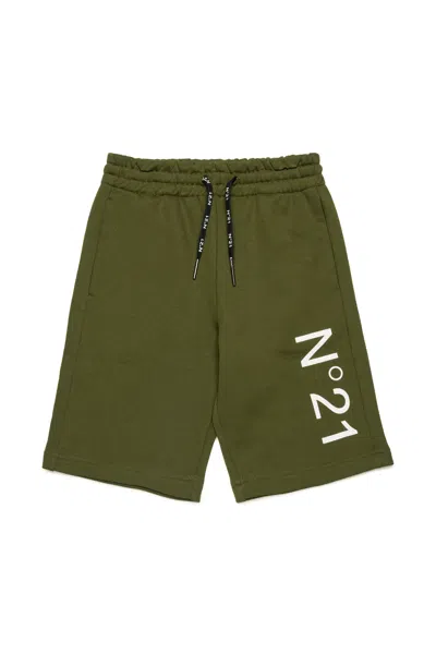 N°21 SHORTS IN FELPA CON LOGO