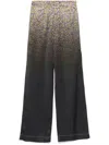 N°21 Floral-print Gradient Straight-leg Trousers In Purple
