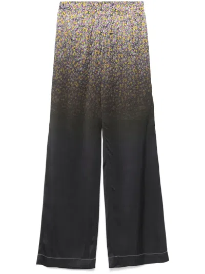 N°21 Floral-print Gradient Straight-leg Trousers In Multi