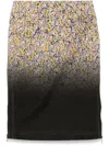 N°21 Floral-print Skirt In Black