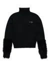 N°21 Fluffy-sleeves Roll-neck Jumper