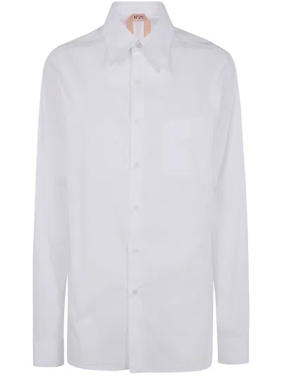 N°21 Cotton Shirt In White