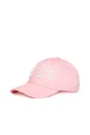 N°21 Gabardine Baseball Cap With Logo In Pink