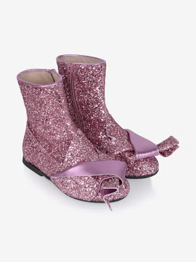 N°21 Kids' Girls Boots- Glitter Boots Eu 38 Uk 5 Pink