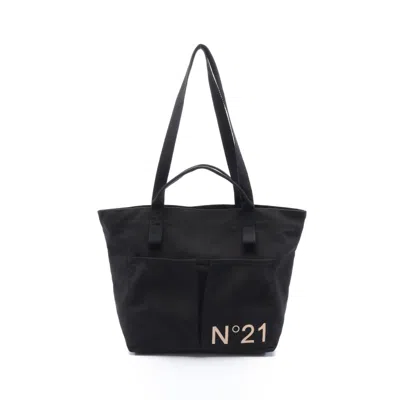 N°21 Handbag Tote Bag Canvas 2way In Black