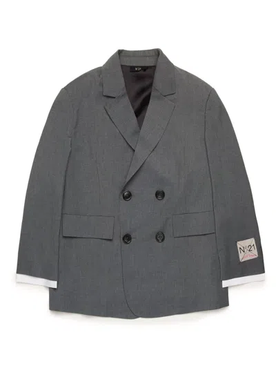 N°21 Kids' Jackets In Grey