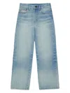 N°21 Light-wash Wide-leg Jeans In Blue