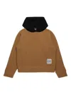 N°21 Maglione Misto Lana Con Cappuccio A Contrasto
