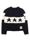 N°21 Alpaca-blend Pullover With Stars In Blue