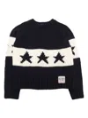 N°21 Alpaca-blend Pullover With Stars In Blue