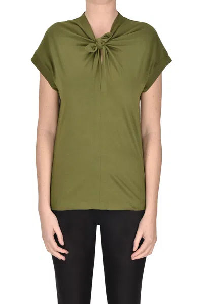 N°21 Knot T-shirt In Green