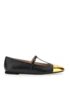 N°21 Woman Ballet Flats Black Size 7 Leather In Black
