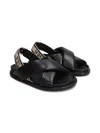 N°21 Leather Sandals In Black