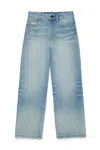 N°21 Light-wash Wide-leg Jeans In Blue
