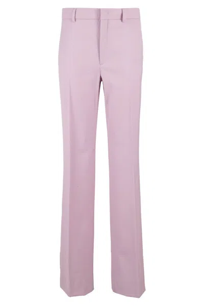 N°21 Lilac Colored Fabric Trousers In Pink